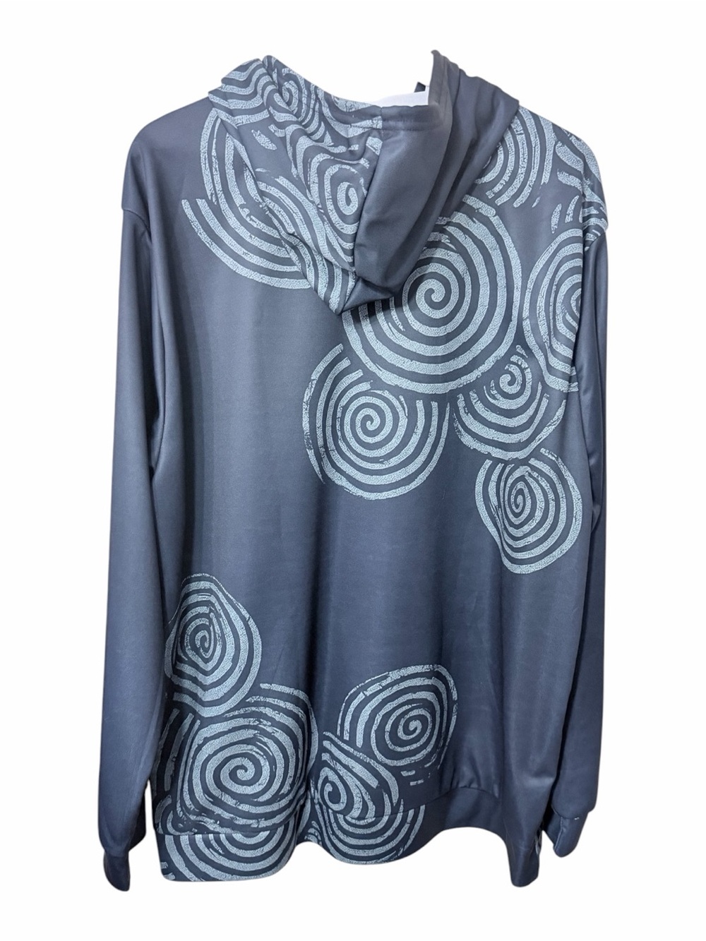 Celtic Rune Geometric Swirl Design Hooded Jacket 1X - Picture 6 of 7